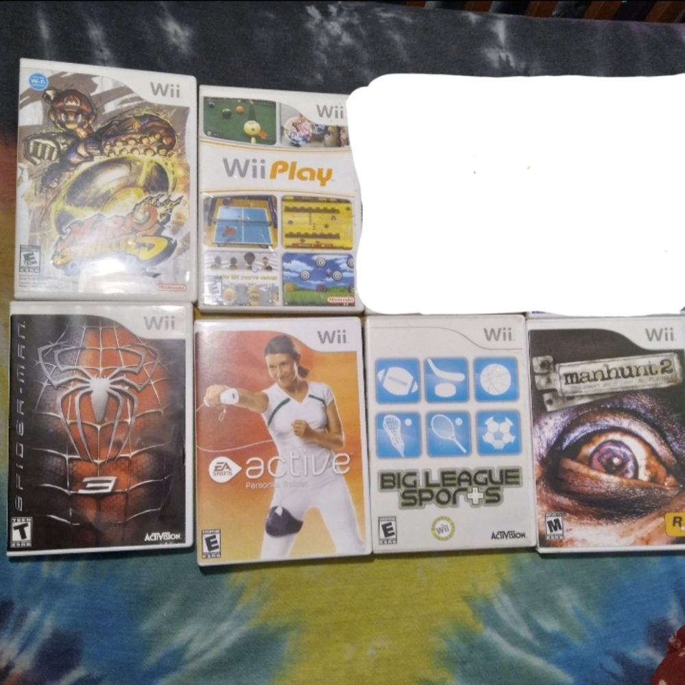 Nintendo Wii Game Bundle (All 6 Games)